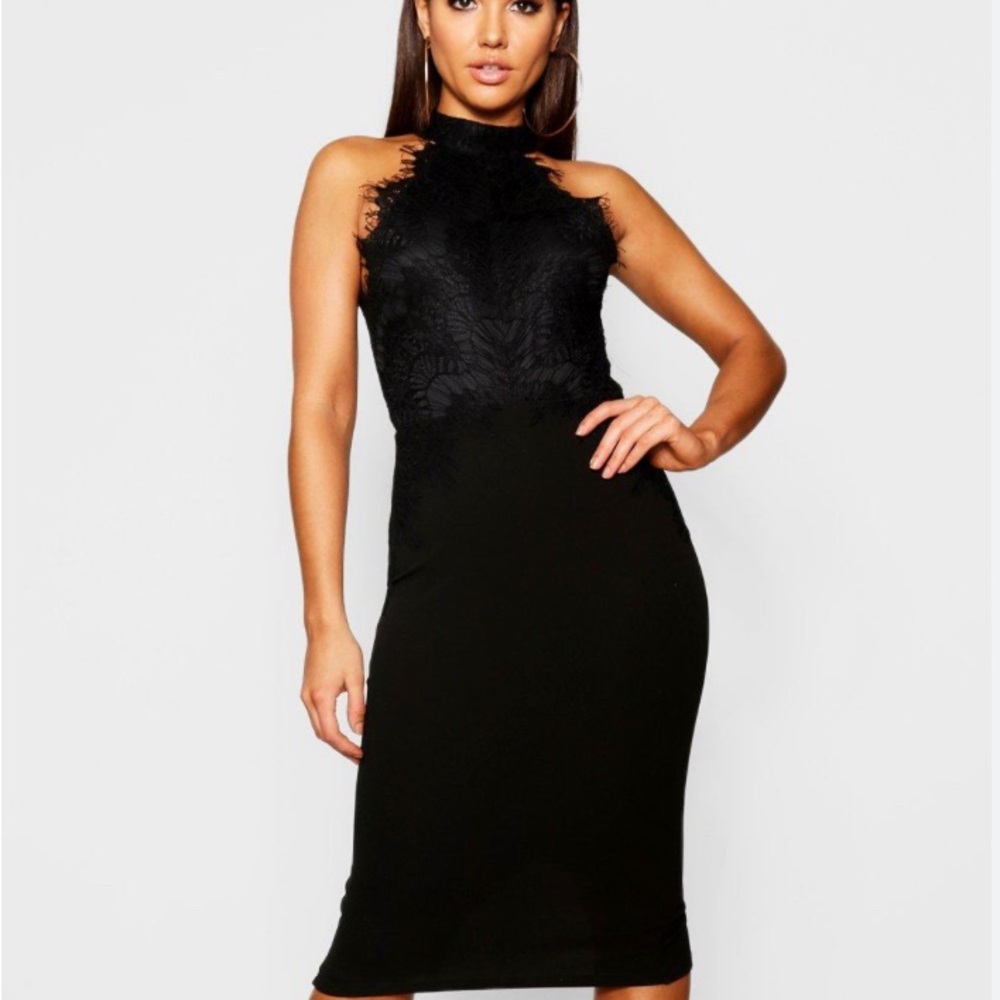 Black mid dress